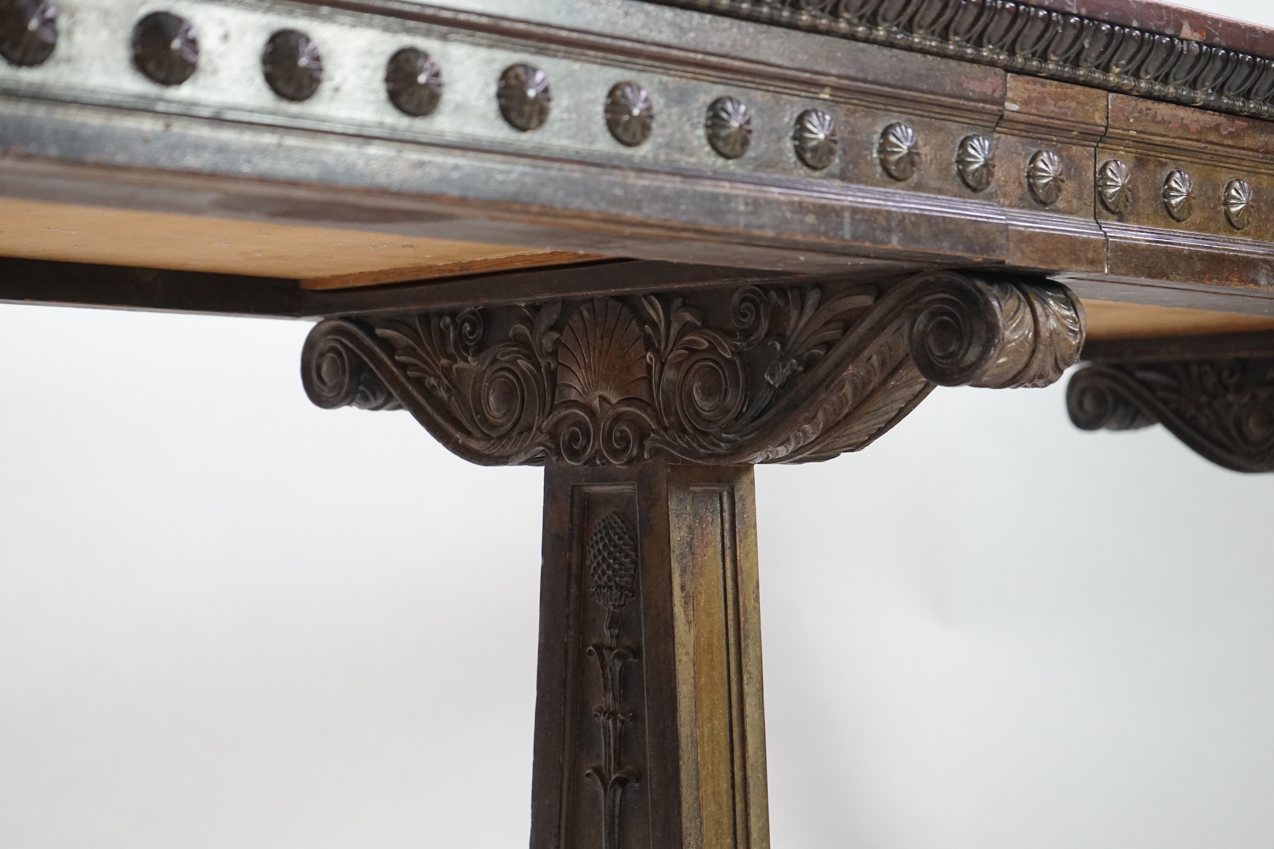 A Victorian Adam revival mahogany centre table